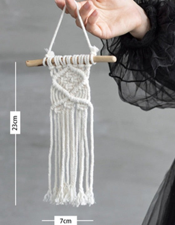Mini macrame wall decor