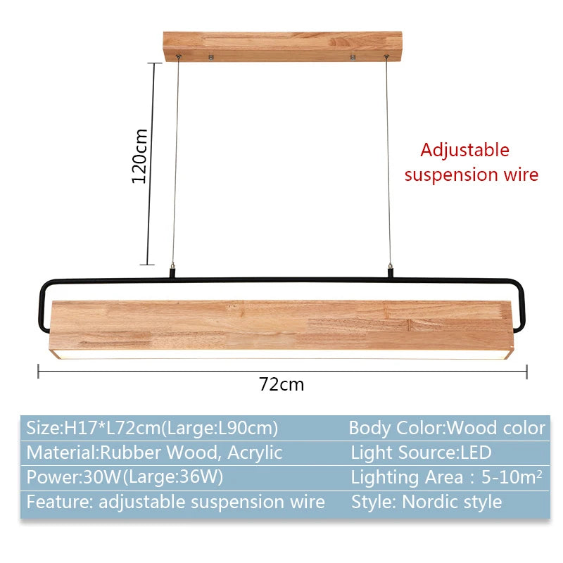 Nordic Wood LED strip lighting