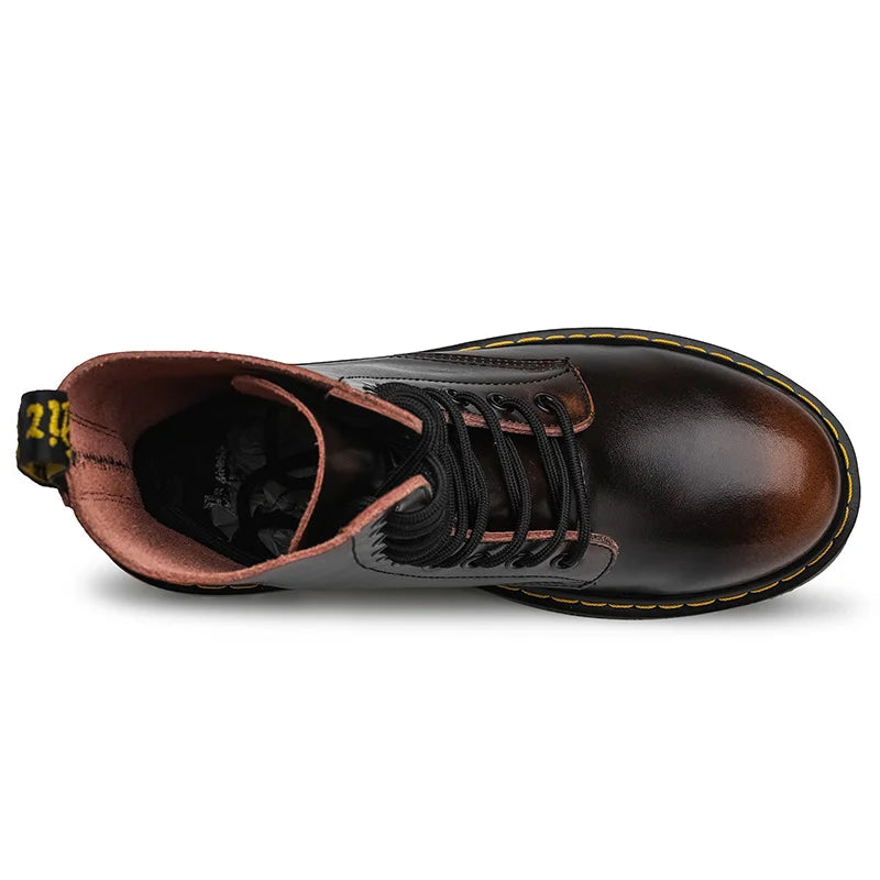 Bottes Cuir Motorcycle Genuine Leather