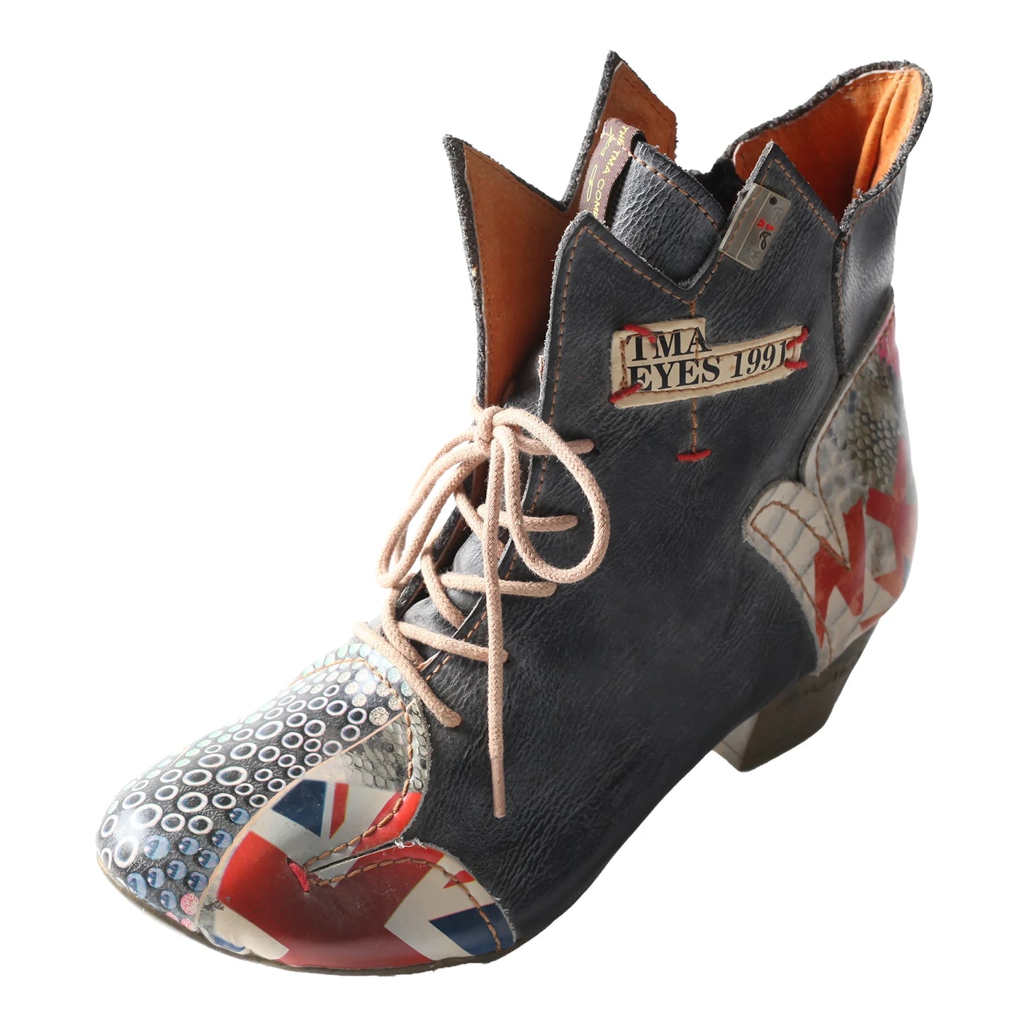 TMA British Retro Leather Boots