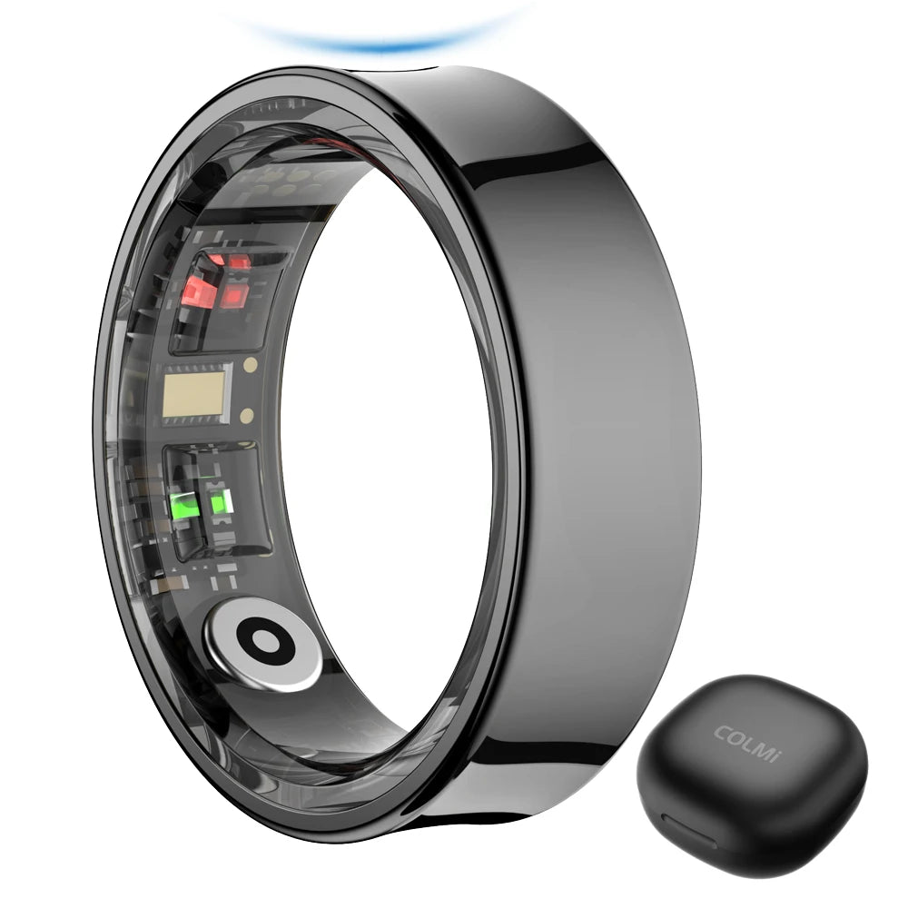 Bague intelligente Smart Ring Men Women with Charging Case, Health and Sleep Monitor, Skin Temperature Monitor, 60 days battery life