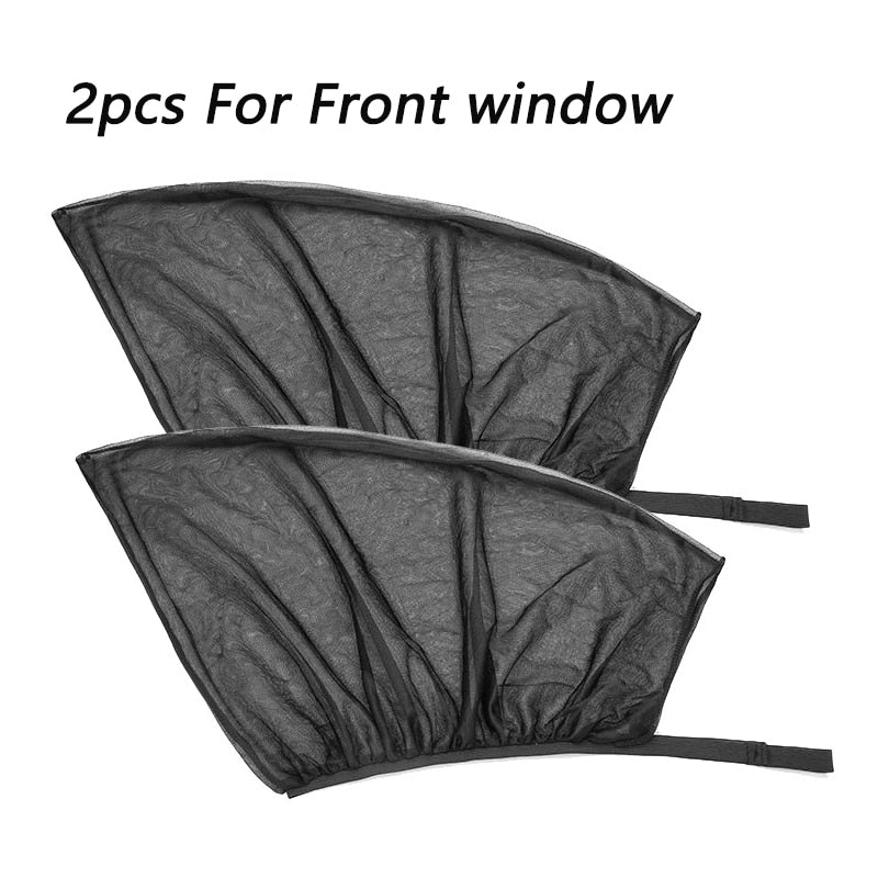 2 Moustiquaire Anti-UV pour Porte et Fenêtre Avant et Arrière de Voiture Universelle