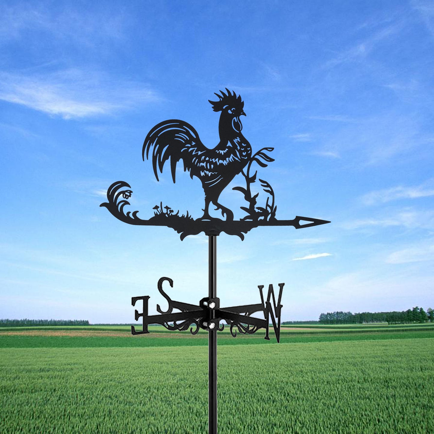 Girouette métallique Rooster