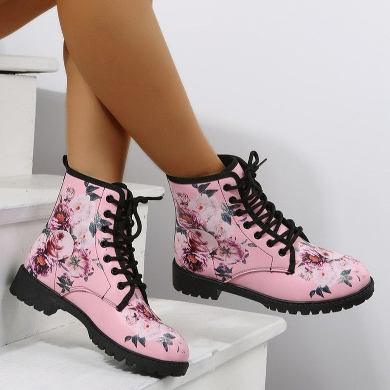 Bottes Fleuries Pinky