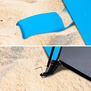 Tente de plage pare-soleil protection UV UPF 50+ / 3-4 personnes