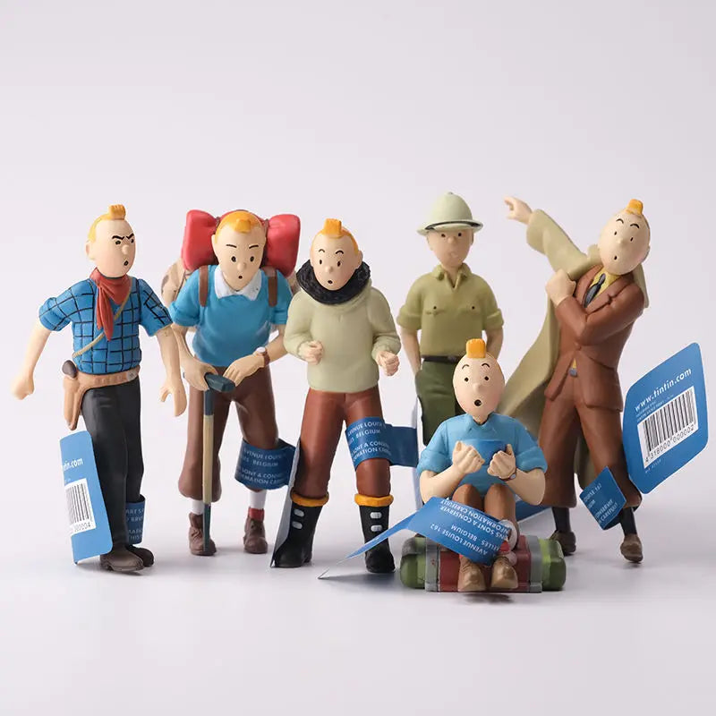 Figurines Les Aventures De Tntn 6 Pcs/Set