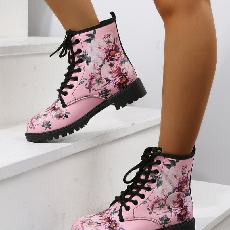 Bottes Fleuries Pinky