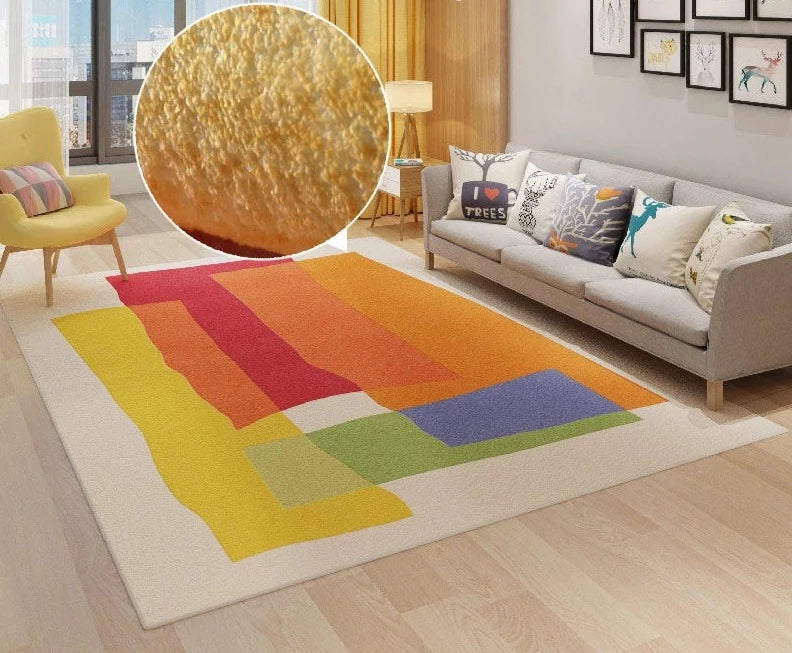 Modern Abstract Fluffy Soft Rug carpet