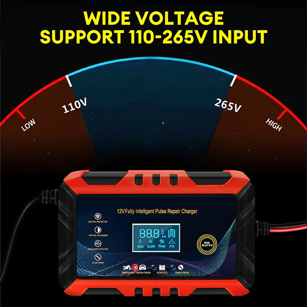 Intelligent battery charger Pulse Repair