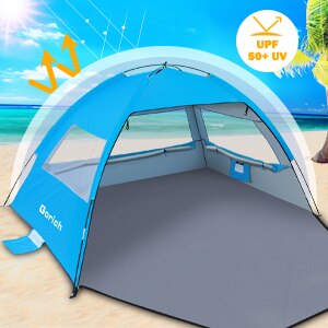 Tente de plage pare-soleil protection UV UPF 50+ / 3-4 personnes