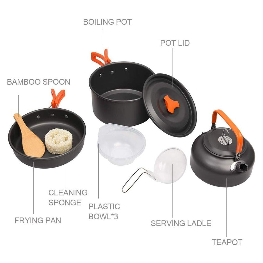 Batterie de cuisine de camping