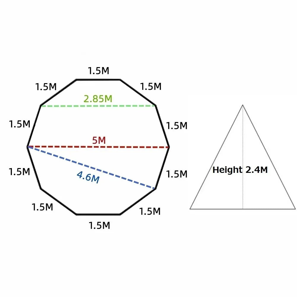 Tente Teepee oversize Pyramide