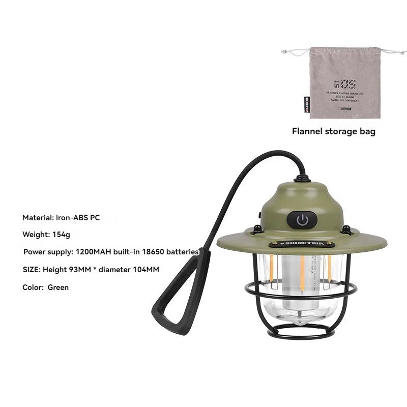 Lanterne Outdoor Retro USB LED Camping