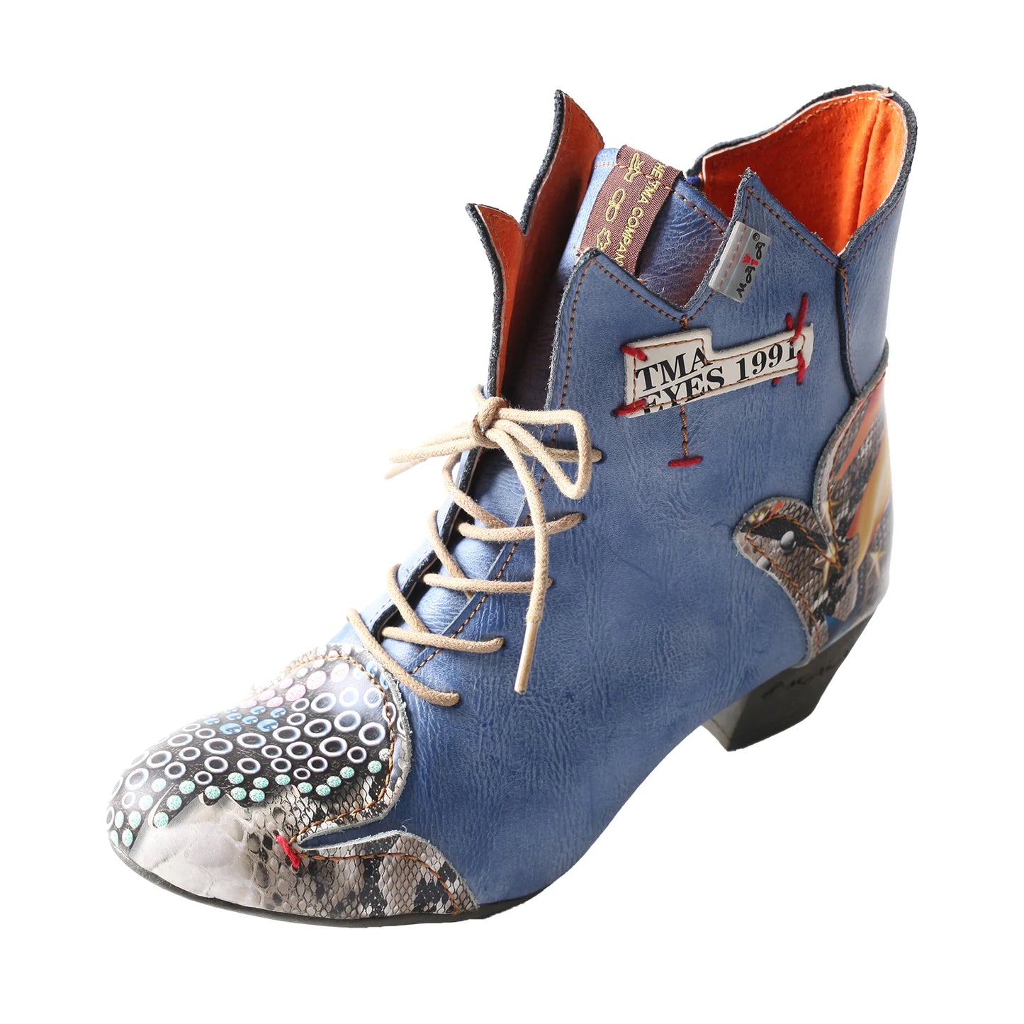 TMA British Retro Leather Boots