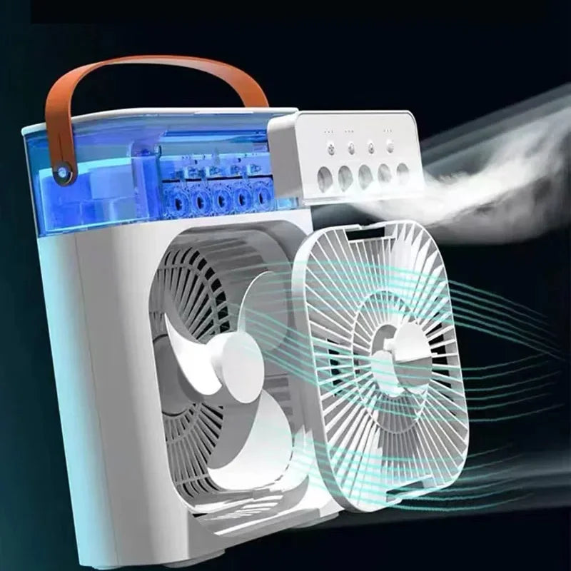 Mini air cooler portable USB led Night Mist 3 in 1