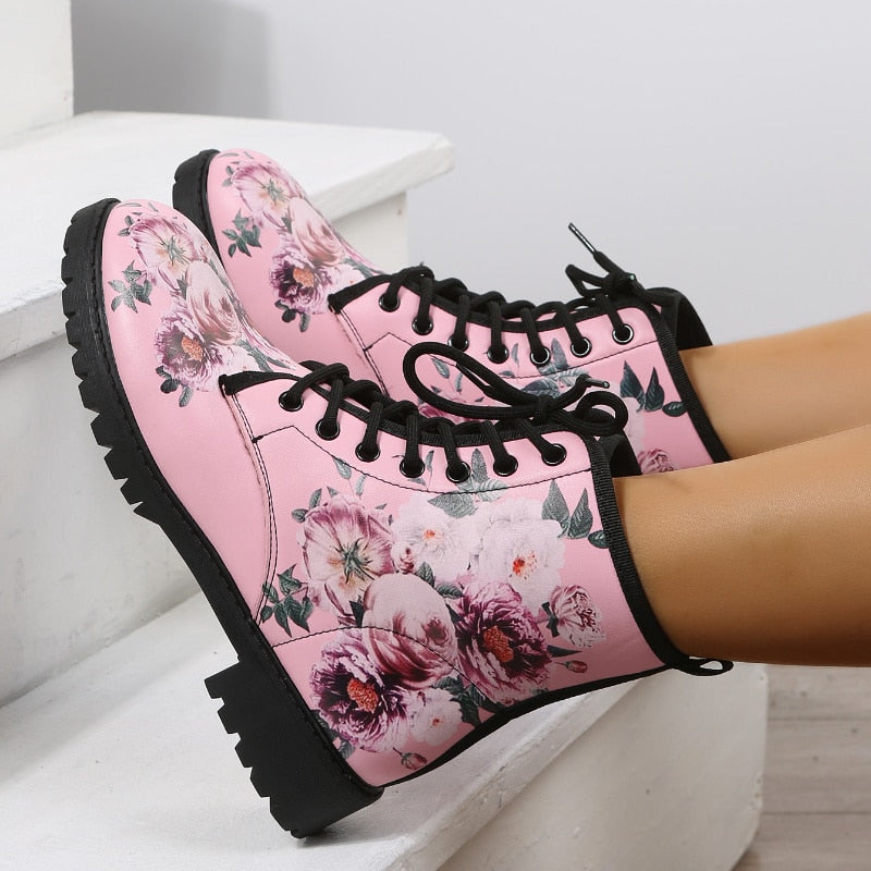 Bottes Fleuries Pinky