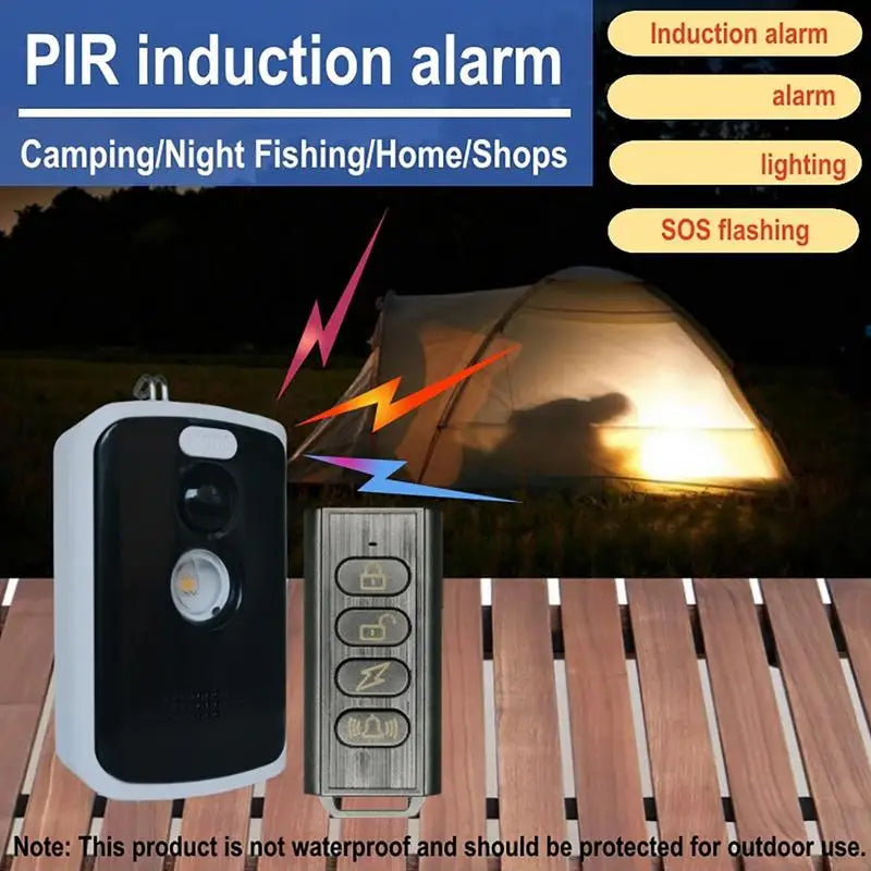 125dB camping perimeter alarm Movement sensor