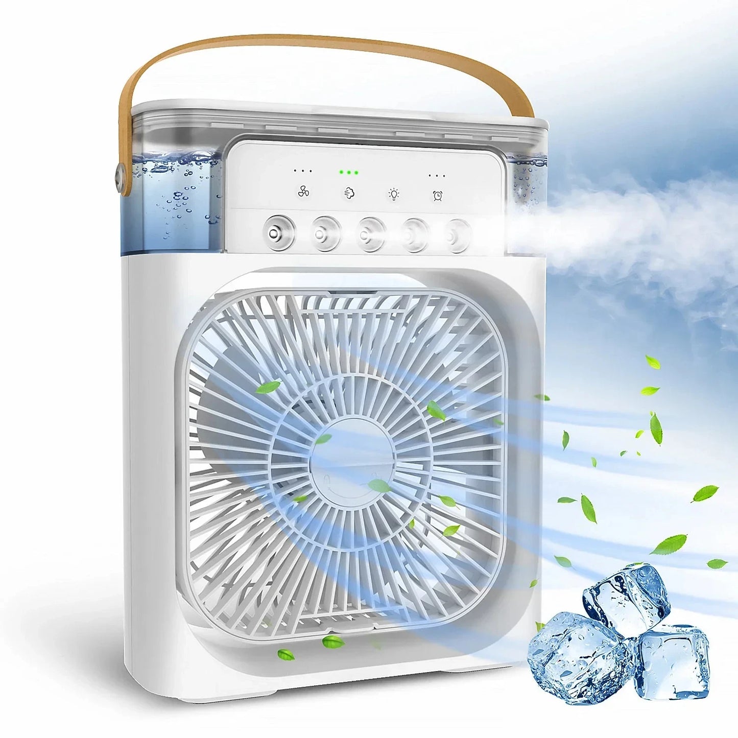 Mini air cooler portable USB led Night Mist 3 in 1