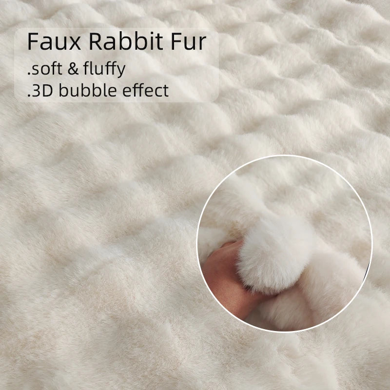 Fluffy supreme false rabbit carpet