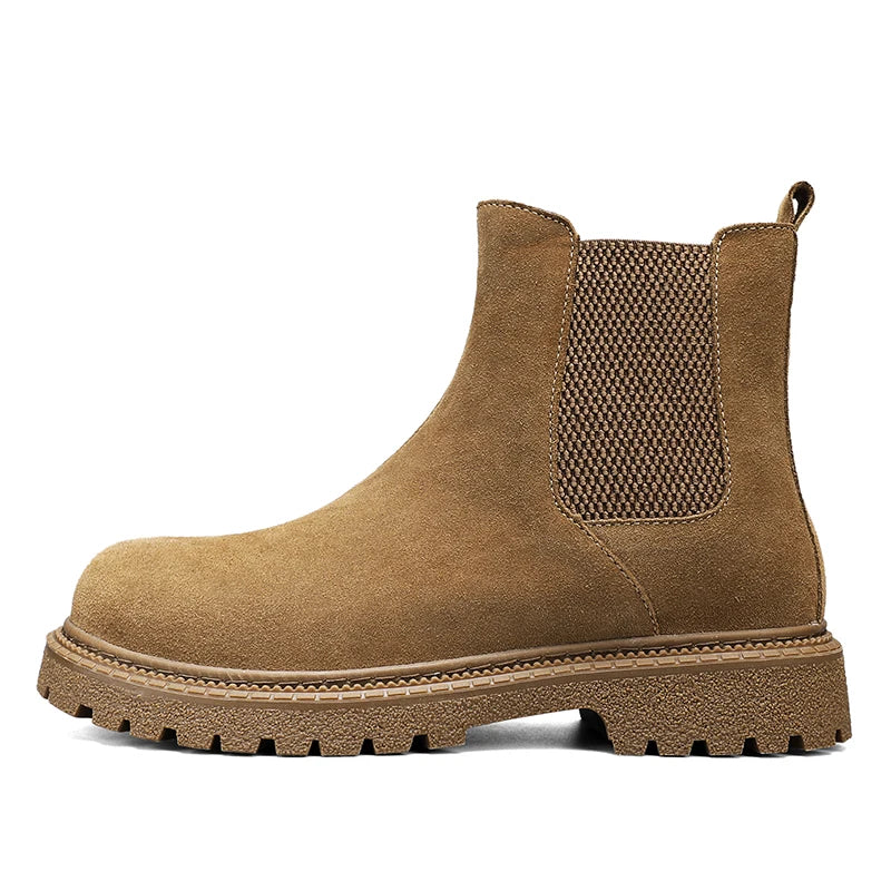 Bottines Chelsea d'Hiver en Cuir Véritable Doublées Peluche – Homme - photo 10