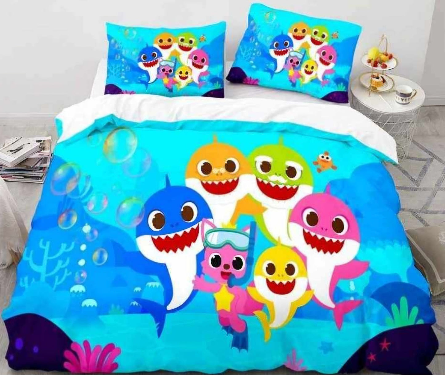 Shark single bed set