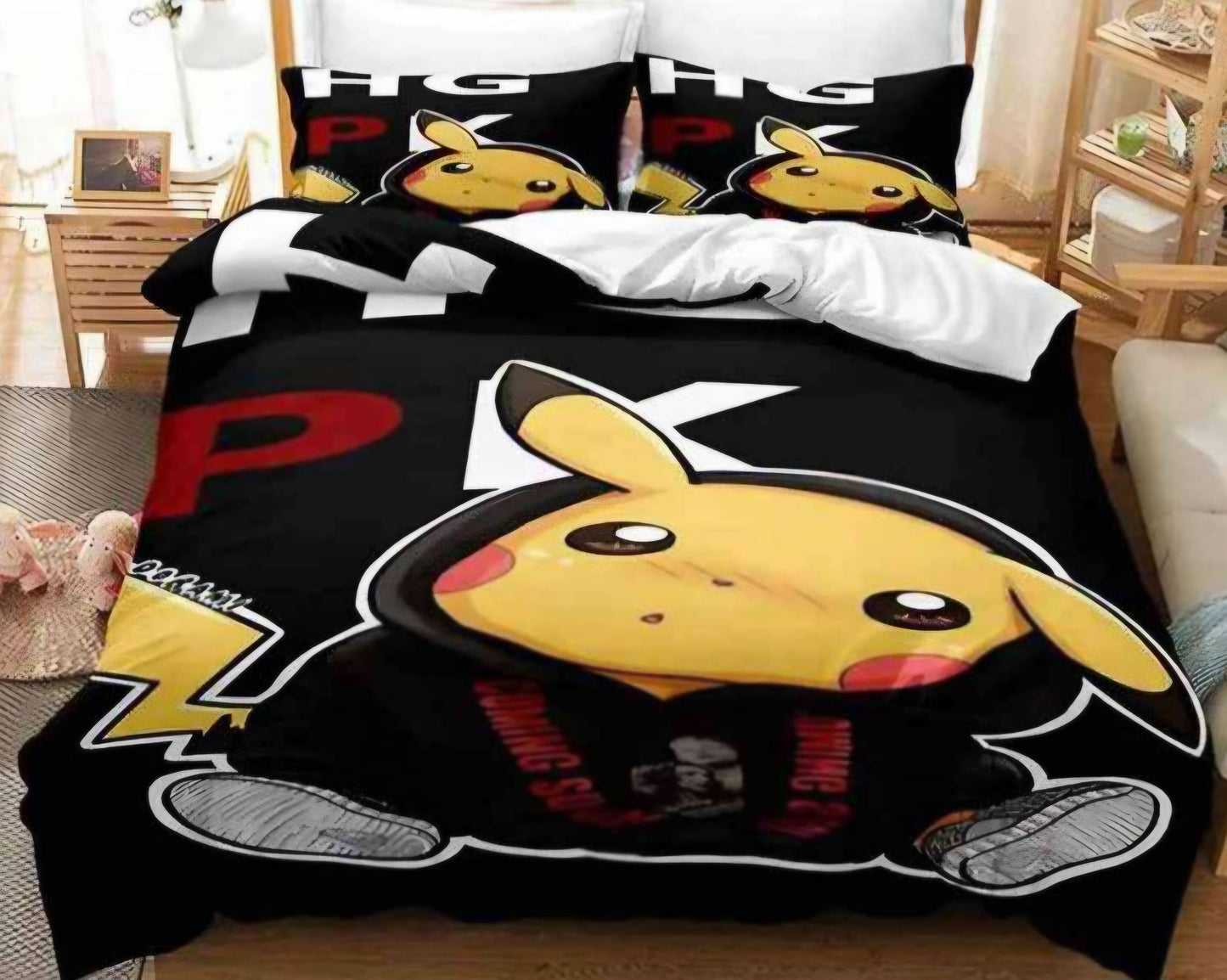 Queen Pokemon bed set