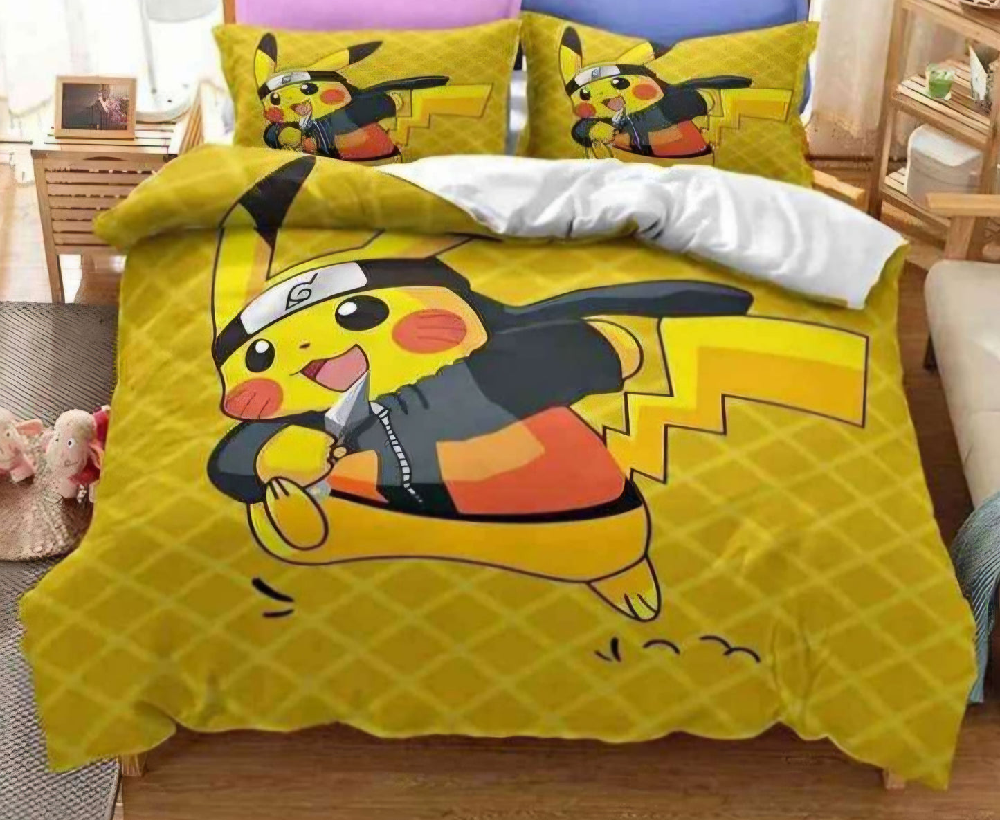 Queen Pokemon bed set