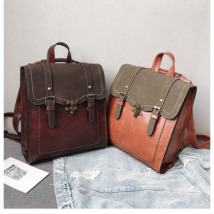 Sac à dos cuir Vintage