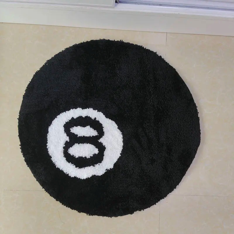Tapis Billiard Retro Black No. 8