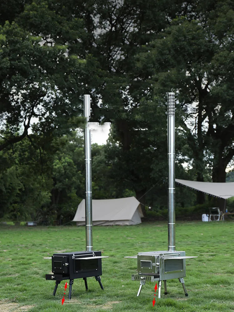 Portable wooden stainless wood stove