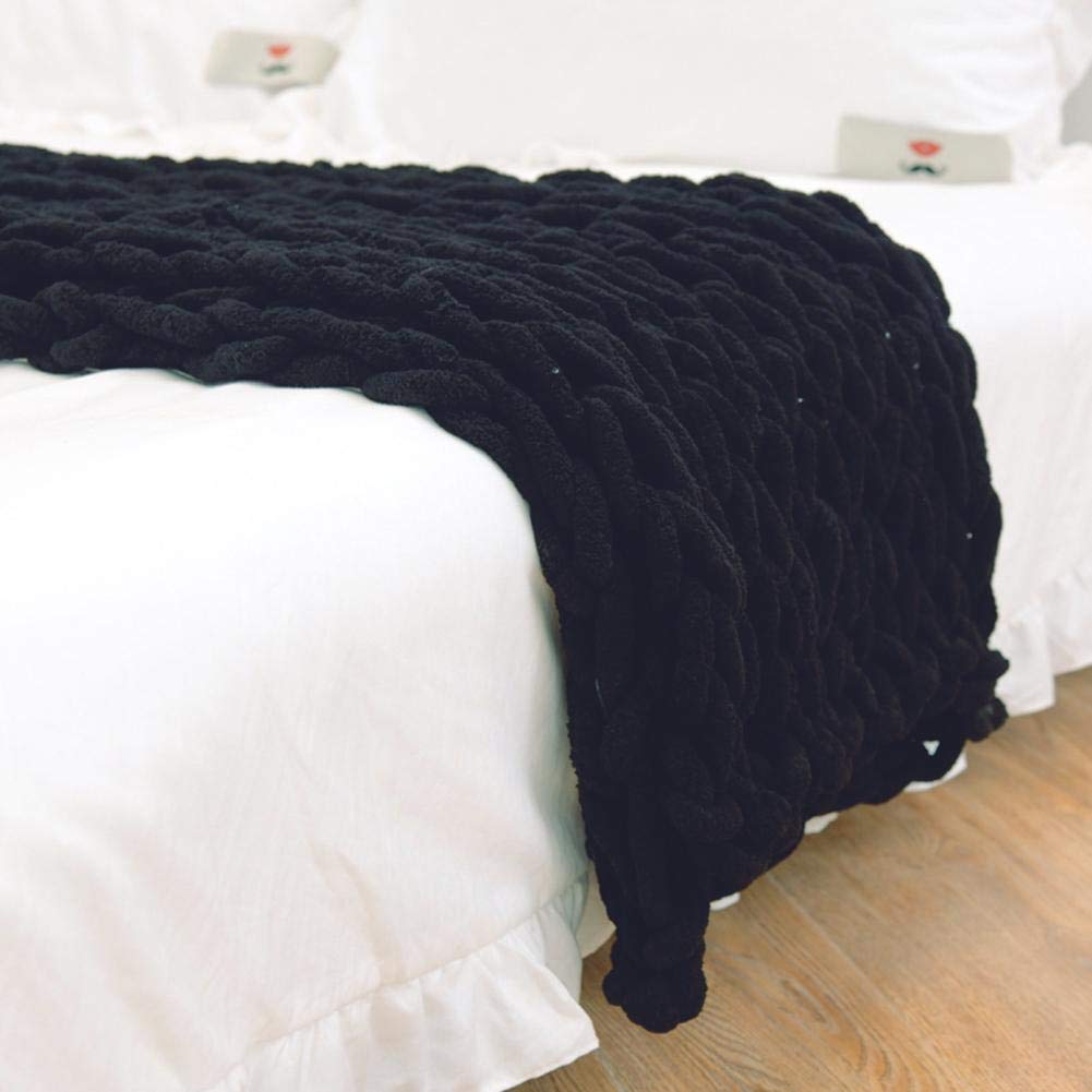 Couverture Fluffy Warm en tricot