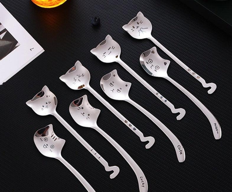 Cuillère à Cafés /Thé Long tail cat Coffee spoon