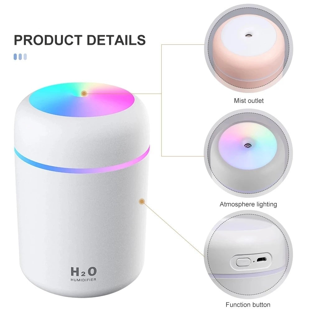 Diffuseur d'huiles essentielles Portable LED