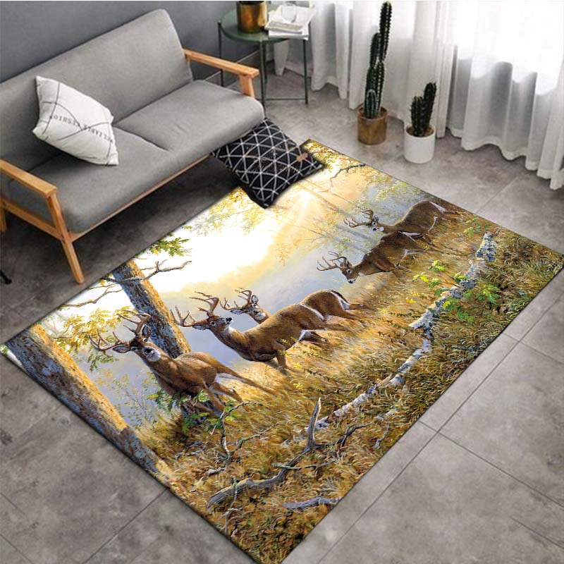 Carpet with deer
