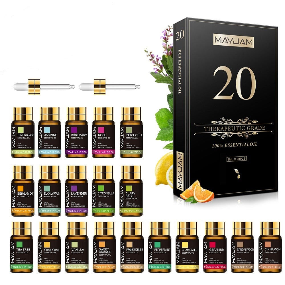 Ensemble d'huiles essentielles 20pcs Kits Essential Oil