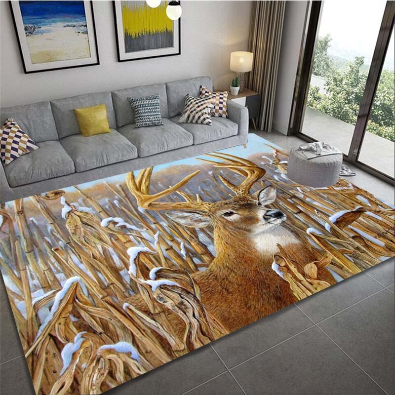 Carpet with deer