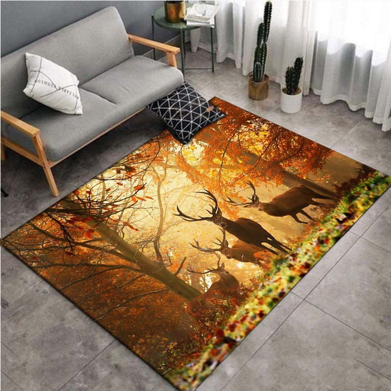 Carpet with deer