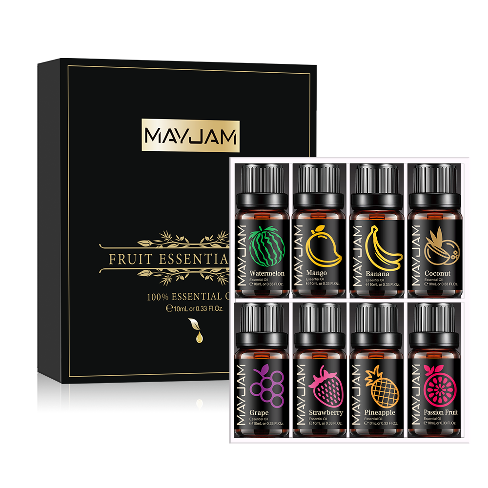 Ensemble d'huiles essentielles 8pcs Fruit Essential Oils Set