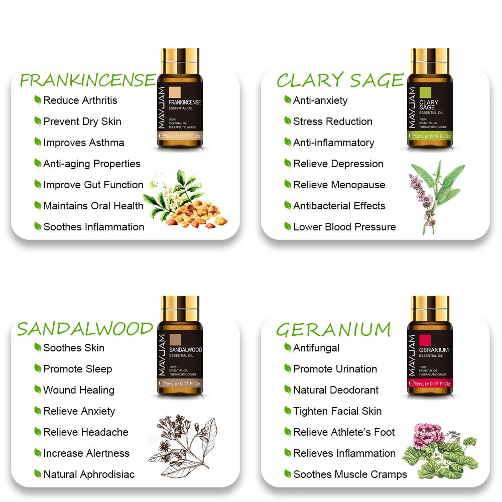 Ensemble d'huiles essentielles 20pcs Kits Essential Oil