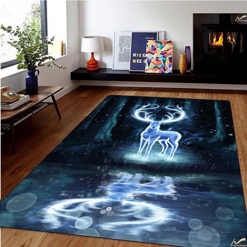 Carpet with deer