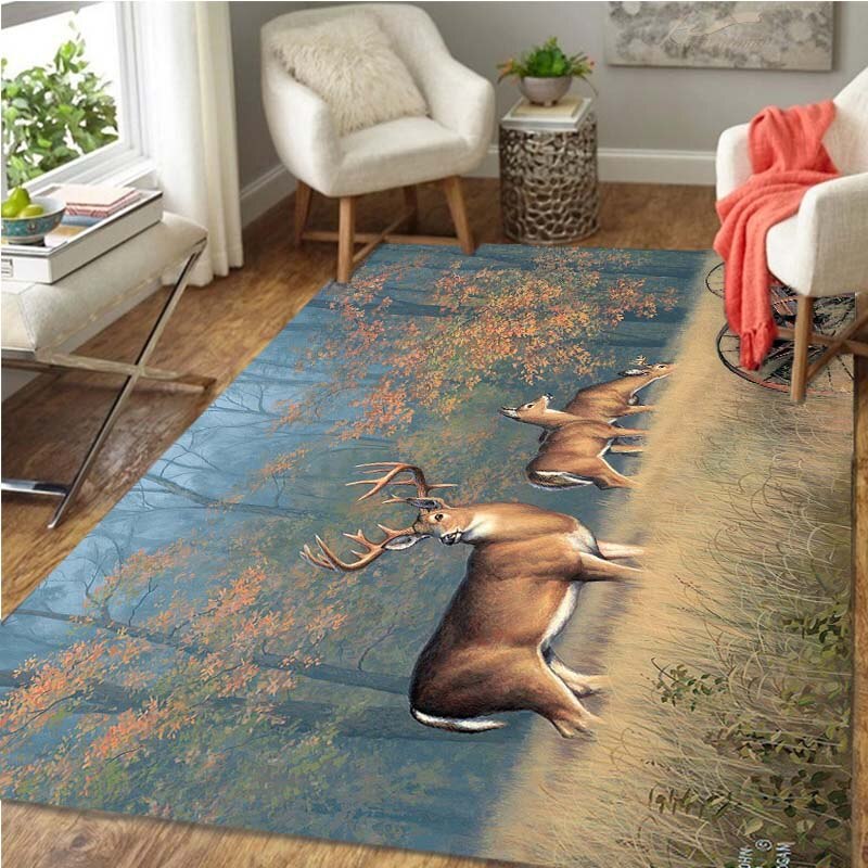 Carpet with deer