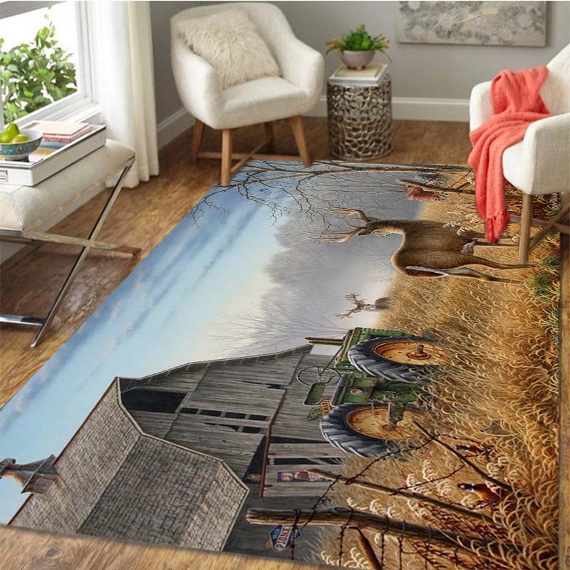 Carpet with deer