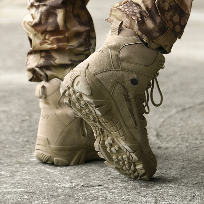 Bottes Cuir véritable Combat