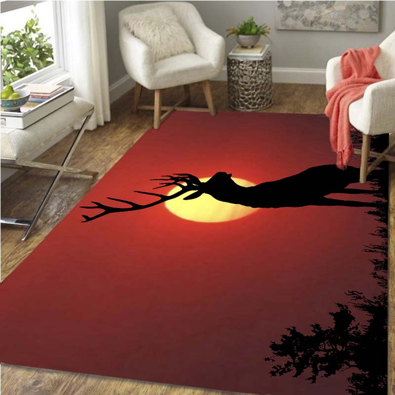 Carpet with deer