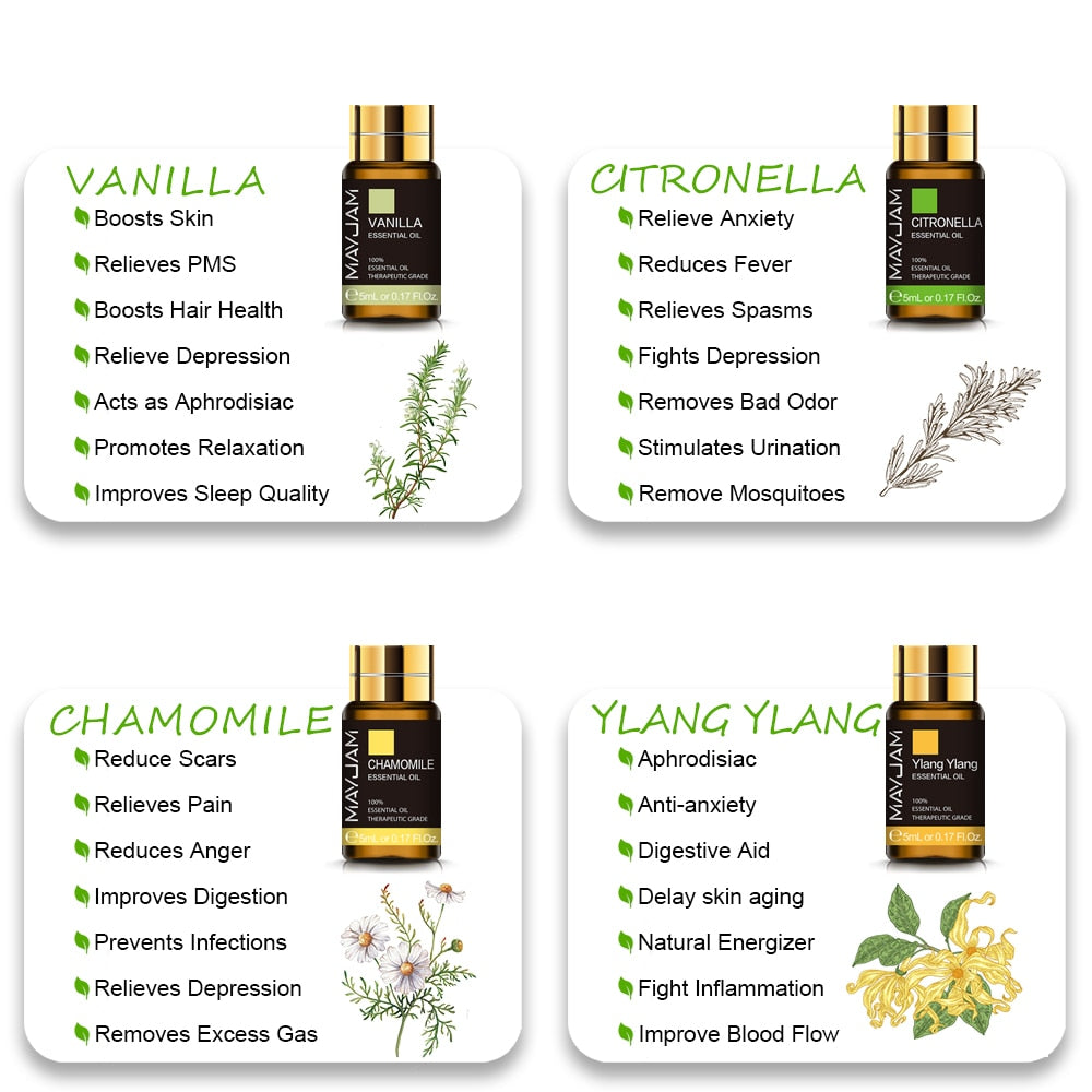 Ensemble d'huiles essentielles 20pcs Kits Essential Oil