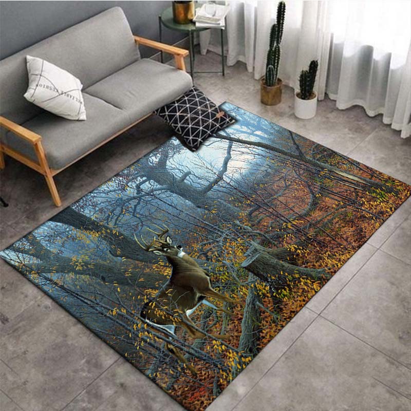 Carpet with deer
