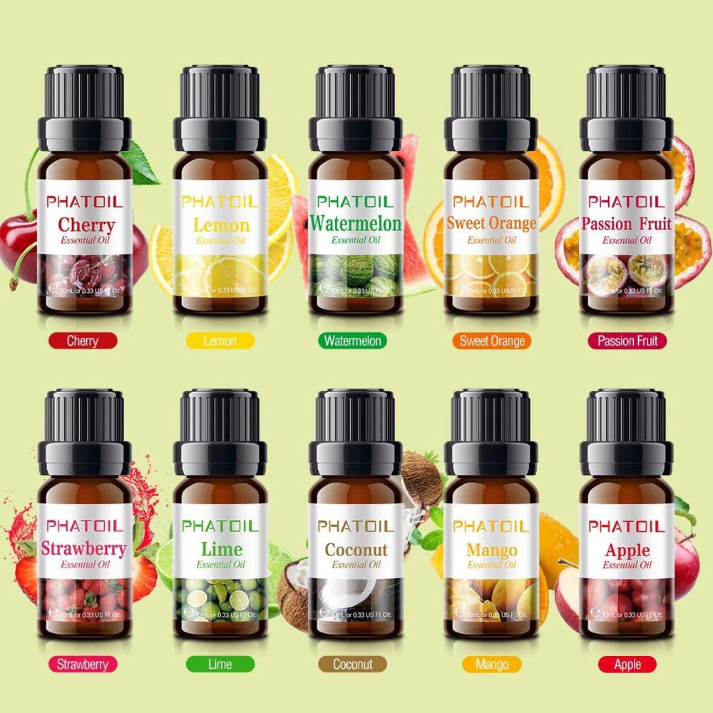 Ensemble huiles essentielles 10pcs Fruit Fragrance Essential Oils