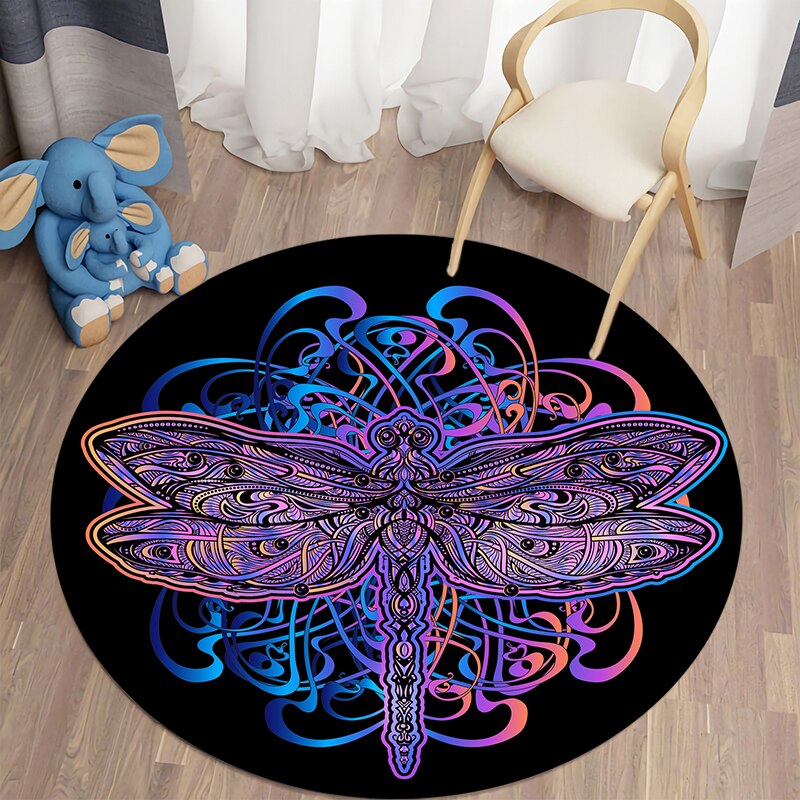 Round rug DragonFly carpet