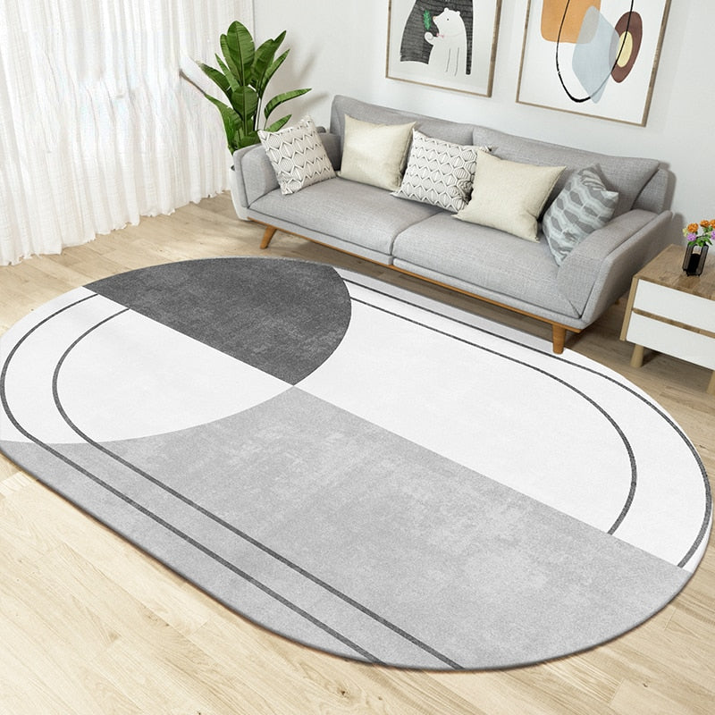 Living oval carpet