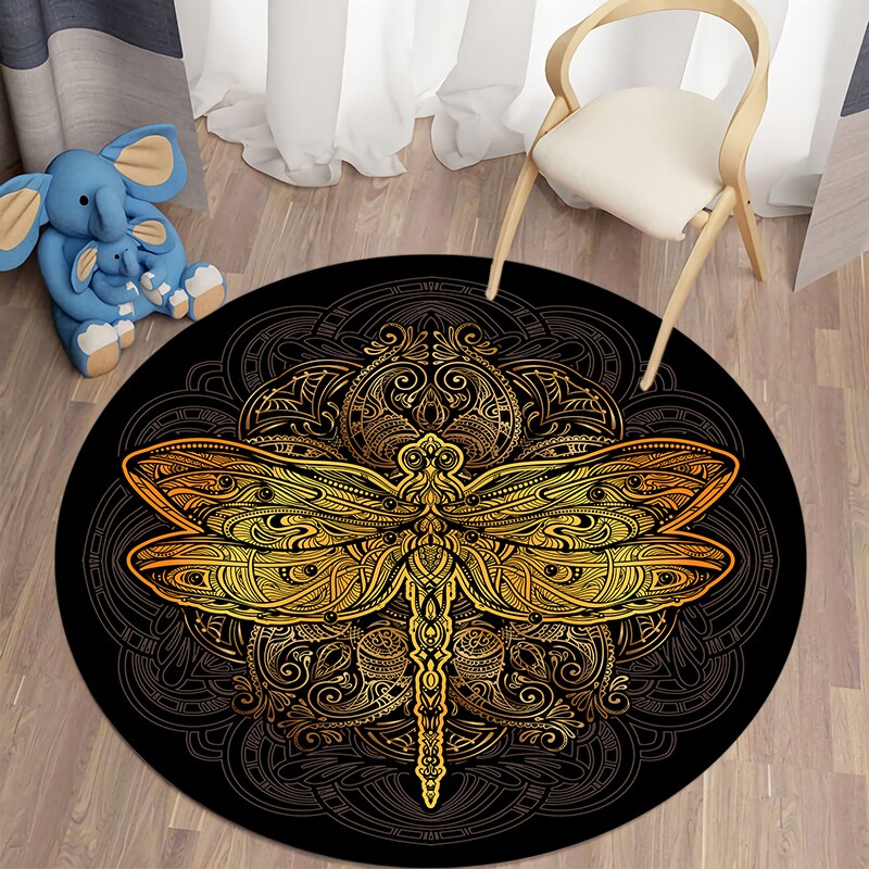 Round rug DragonFly carpet